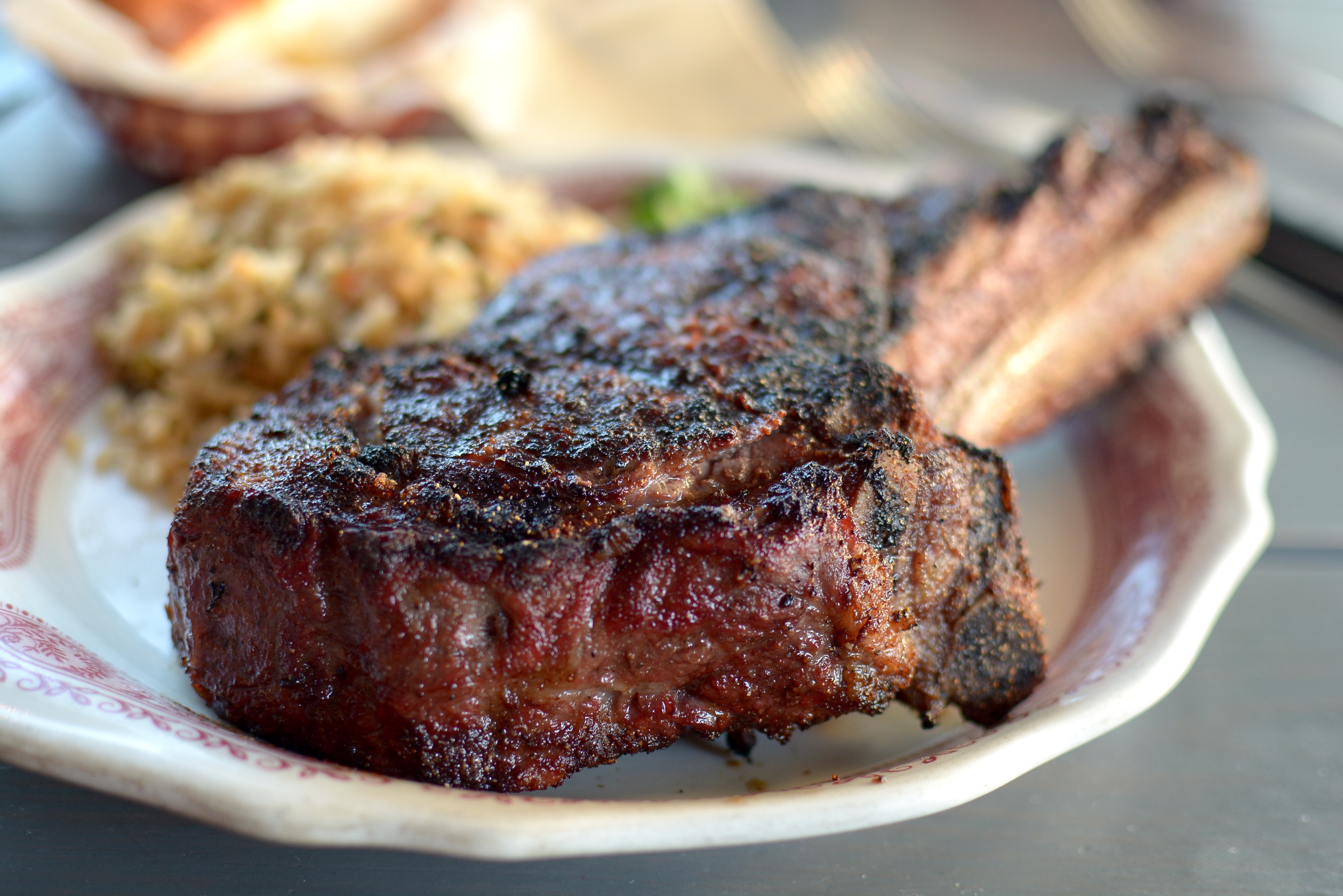 Bone-in ribeye steak at Hitching Post II in Buellton.